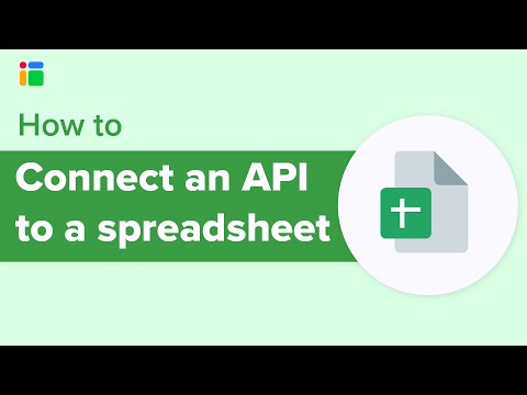 How to connect an API to a spreadsheet